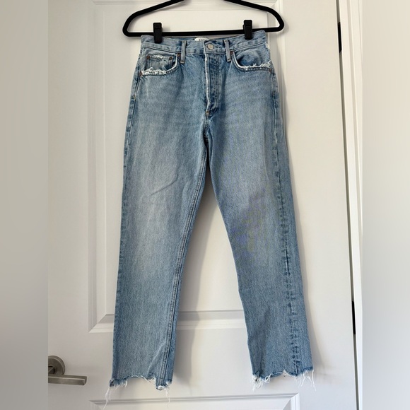 AGOLDE High Rise Riley Cropped Jeans - Picture 5 of 8